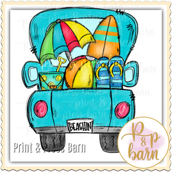Beach Truck- Blue