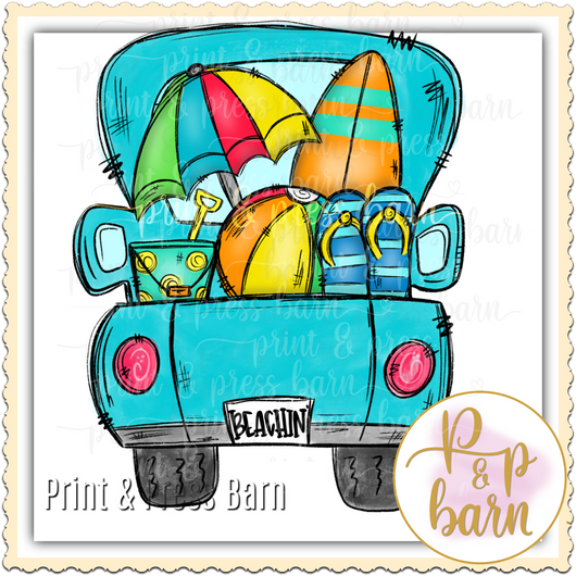 Beach Truck- Blue