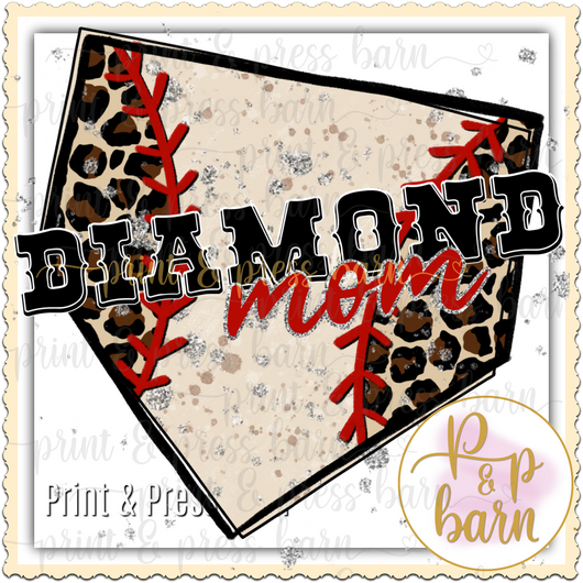 Diamond Mom Plate Baseball