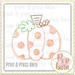 Sketch Polka Pumpkin