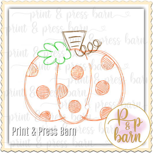 Sketch Polka Pumpkin