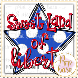 Sweet Land of Liberty Blue