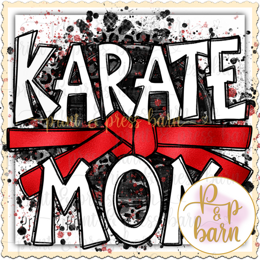 Karate Mom- Red