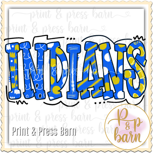 Indians Blue and Gold