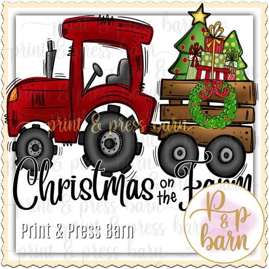 Christmas Farm Tractor