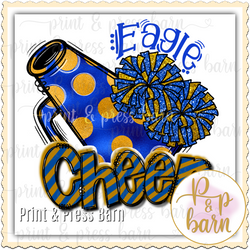 Eagle Cheer- Blue and gold