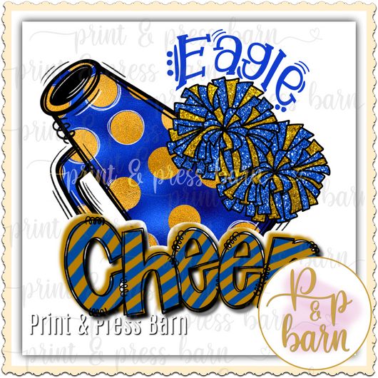 Eagle Cheer- Blue and gold