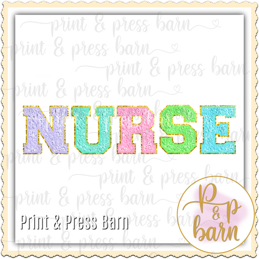 Nurse Block Letters