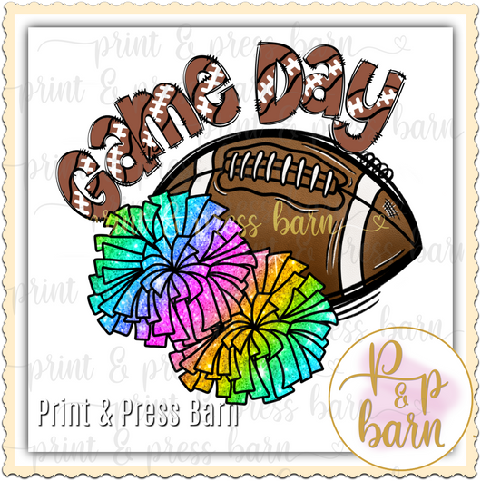 Football Game Day- Rainbow