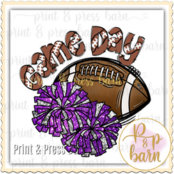 Football Game Day- Purple