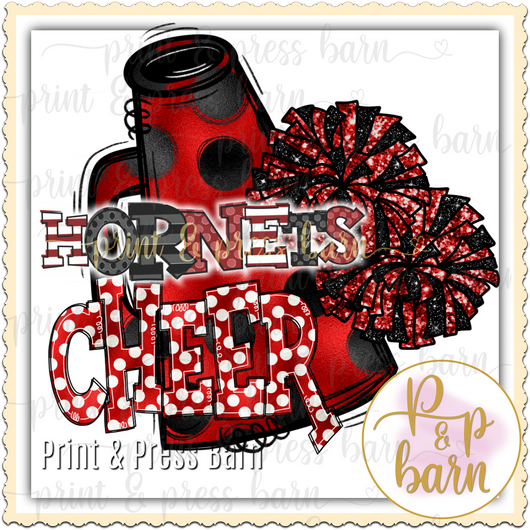 Hornet Cheer- Red Black