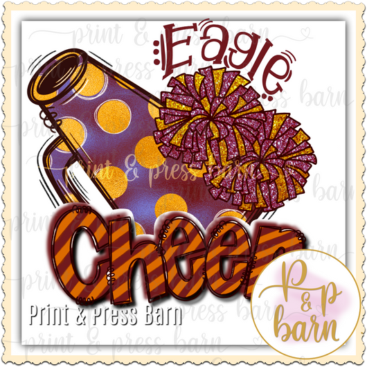 Eagle Cheer- Red and Gold
