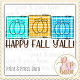 Happy Fall Yall Pumpkin Box Trio