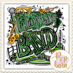 Warriors Band Collage- green