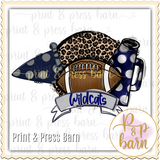 Wildcats Leopard  Football- Navy