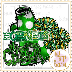 Hornet Cheer- Green Gold