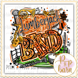 Lumberjack Band Collage- orange