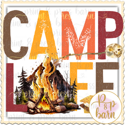 Camp Life Stamp