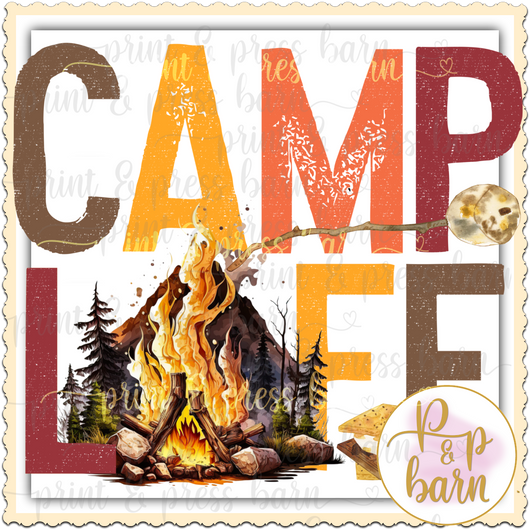 Camp Life Stamp