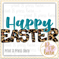 Happy Easter- Leopard Print