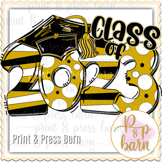 Class of 2023- black and gold