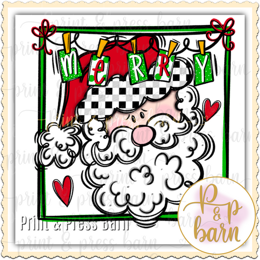 Santa Doodle Frame