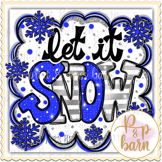 Let it Snow with outline