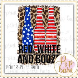 Red White and Booze- Leopard