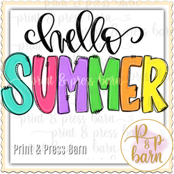 Hello Summer Doodle