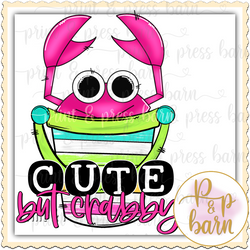 Cute But Crabby- pink