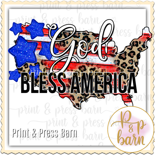 God Bless America- map