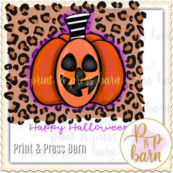 Pumpkin Leopard Frame