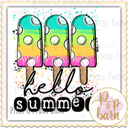 Hello Summer Popsicle