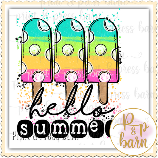 Hello Summer Popsicle