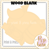 Apple School Set Wood Blank