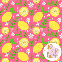 Lemon Collage- Pink
