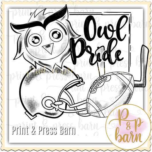 Owl Pride- BW