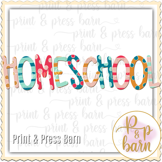 Homeschool- multi color