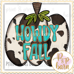 Howdy Cow Pumpkin