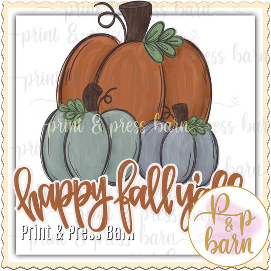 Happy Fall Yall Pumpkin Trio- AR