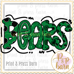 Bears- black and green