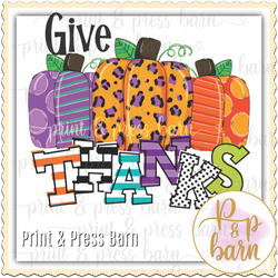 Give Thanks Pumpkin set