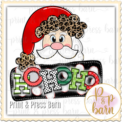 Leopard Santa Ho Ho Ho