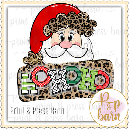 Leopard Santa Ho Ho Ho 2