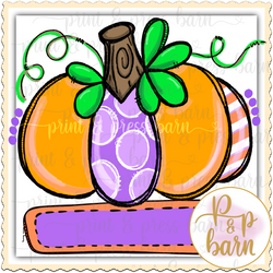 Orange Purple pumpkin - G