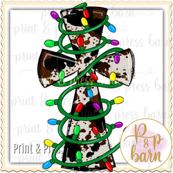 Christmas Light Cross