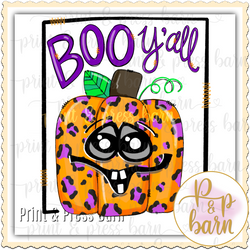 Boo Yall Leopard pumpkin - G