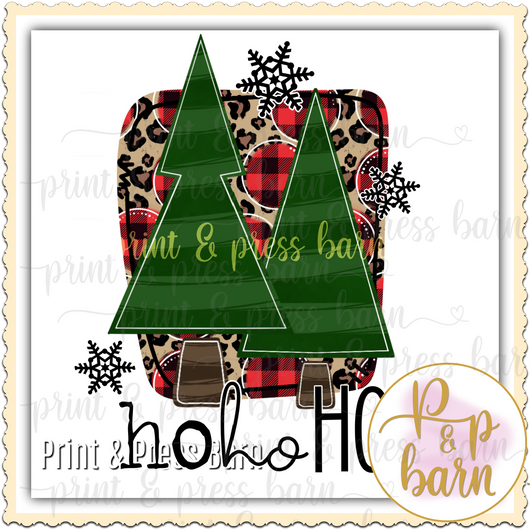 Ho Ho Ho Tree Frame