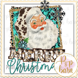 Merry Christmas Turquoise