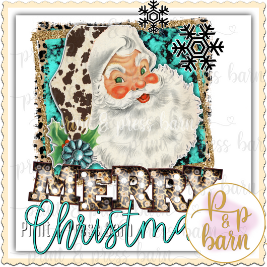 Merry Christmas Turquoise